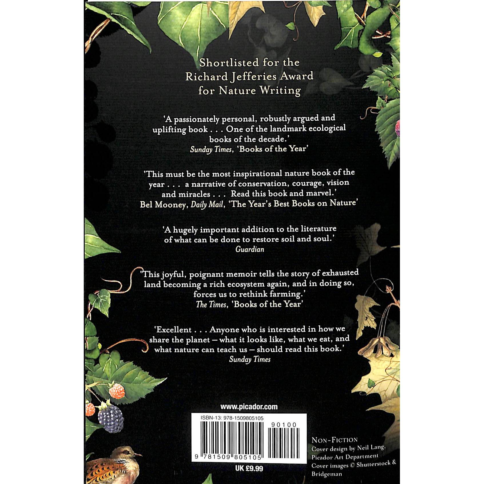 back cover of book sleeve
